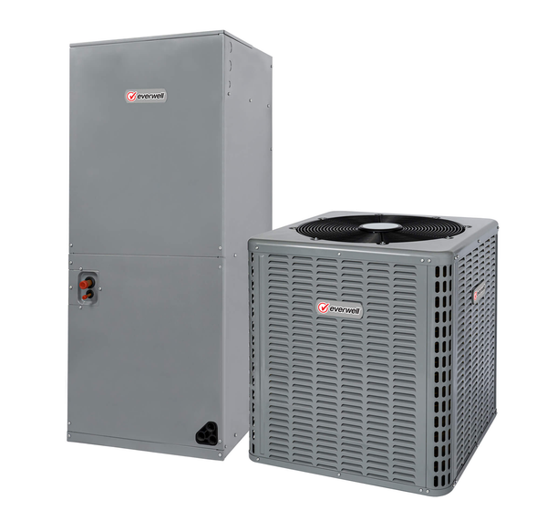 Everwell CAC-15 Heat Pump — Complete System with AHC Air Handler 1.5 Ton