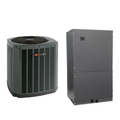 Trane 5TWR4 heat pump condenser with 5TMM5 Compact Plus wall mount air handler — complete matched system